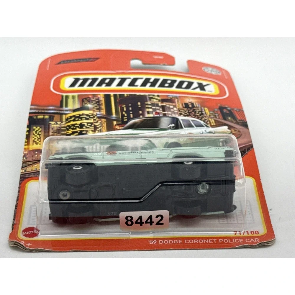 Matchbox 59 Dodge Coronet Police Diecast Car 1:64 Scale Green Metal Toy